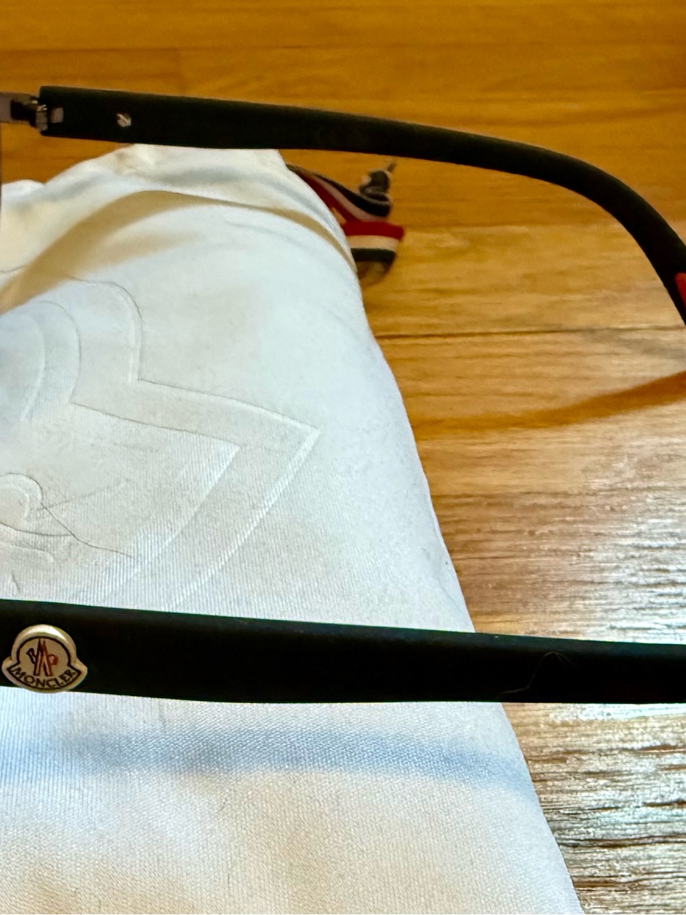 Moncler Navigaze Aviator Sunglasses Tortoiseshell w/Red Accents NWT - Picture 5 of 9